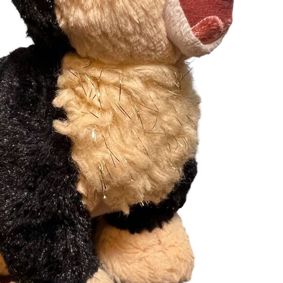 Disney Tote a Tail Pinocchio Figaro Kitty Cat Plush Stuffed Animal 7" Brown Tan - Picture 4 of 10